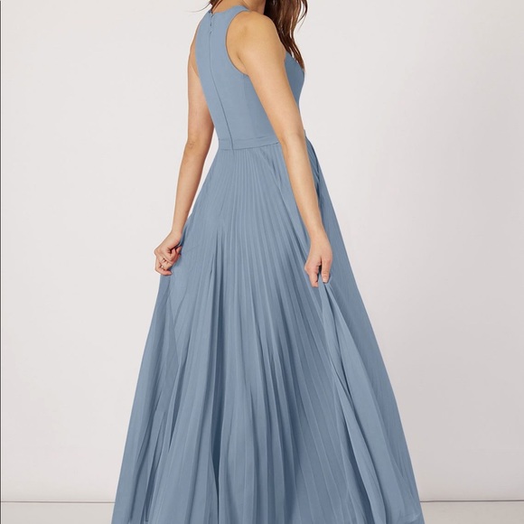 Azazie Lindie Dress in Dusty Blue - Picture 2 of 4